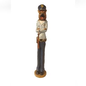 90's  Standing German Shepherd Police Officer Tall Skinny CHIP